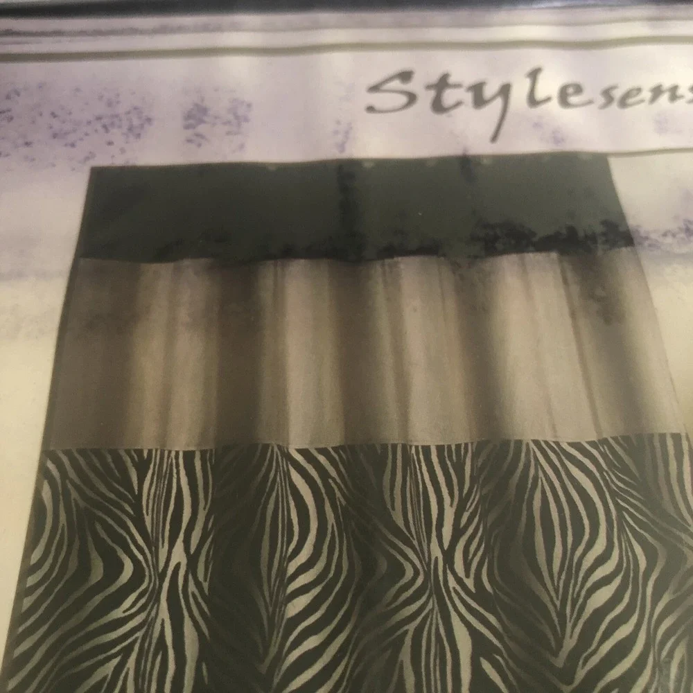 Zebra Fabric Shower Curtain Zuma 72